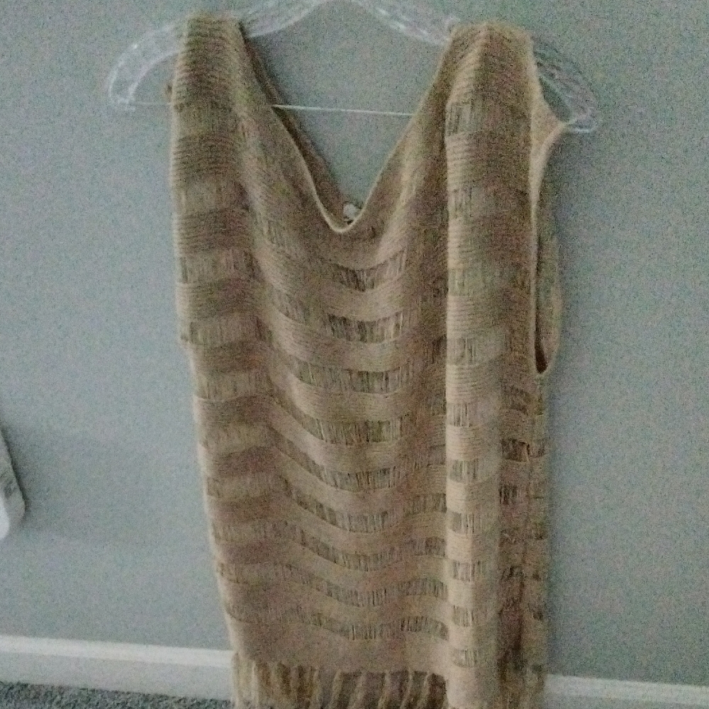 Cache Tan Fringe Tank Top - Picture 3 of 3